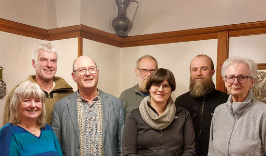 V.l.n.r.: Jana Fritzsch, Torsten Rustler, Berthold Löckelt, Hellmut Naderer, Josephine Keil, André Korndörfer und Regina Olbrich Foto: Agnes Löckelt